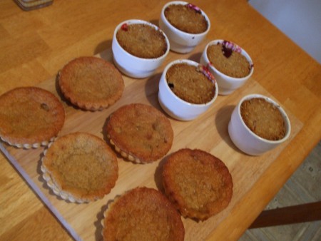 Tartelette aux sucre et Croustade aux petits fruits 